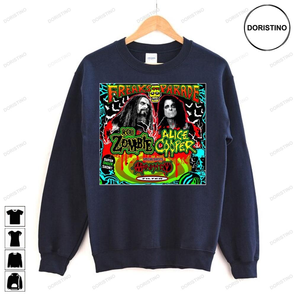 Freaks On Parade 2023 Tour Rob Zombie Alice Cooper Trending Style